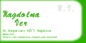 magdolna ver business card